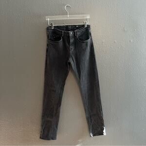 Massimo Dutti Slim Fit Black Wash Jeans Size 30/32
